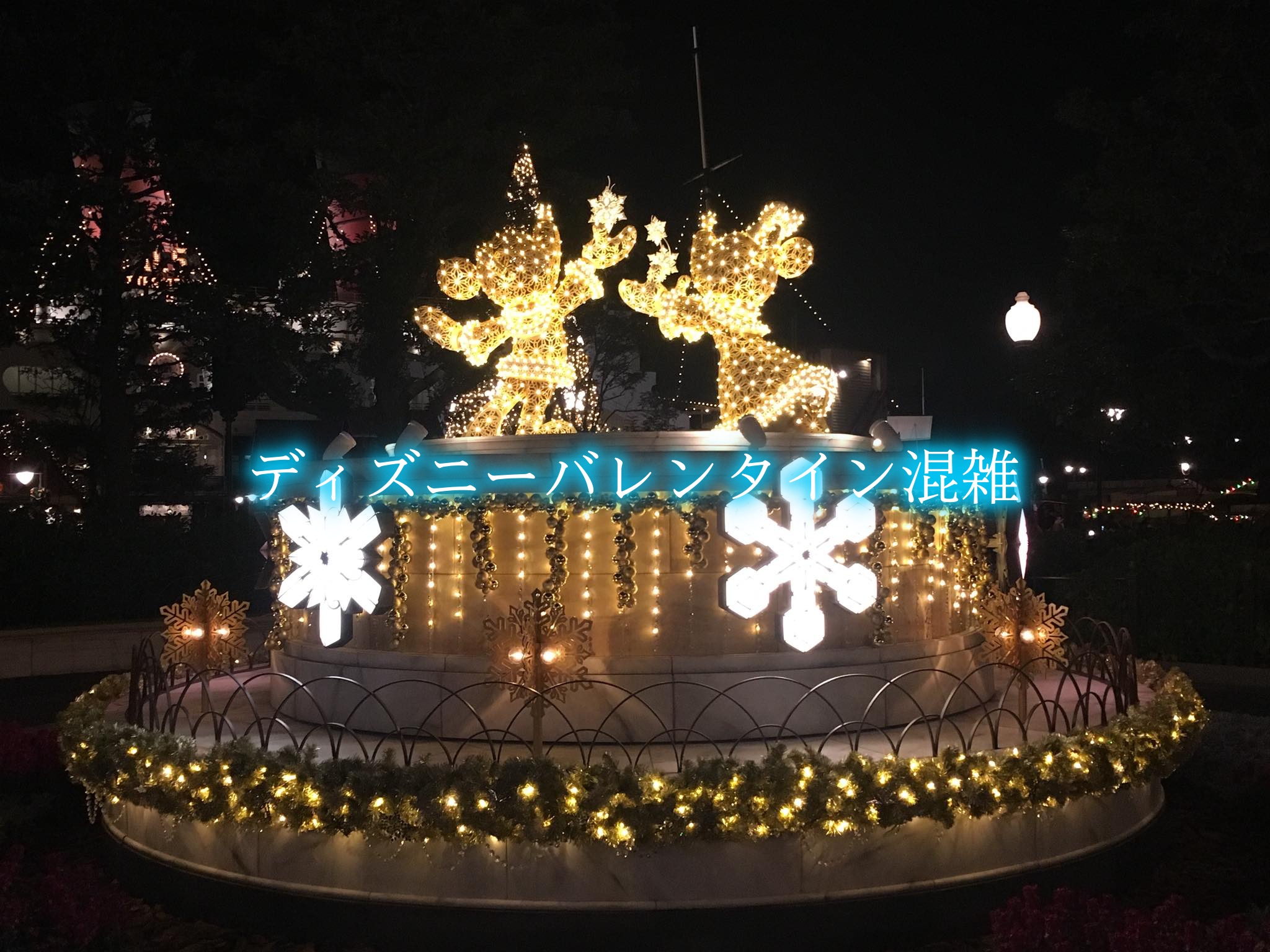 ディズニーバレンタイン混雑